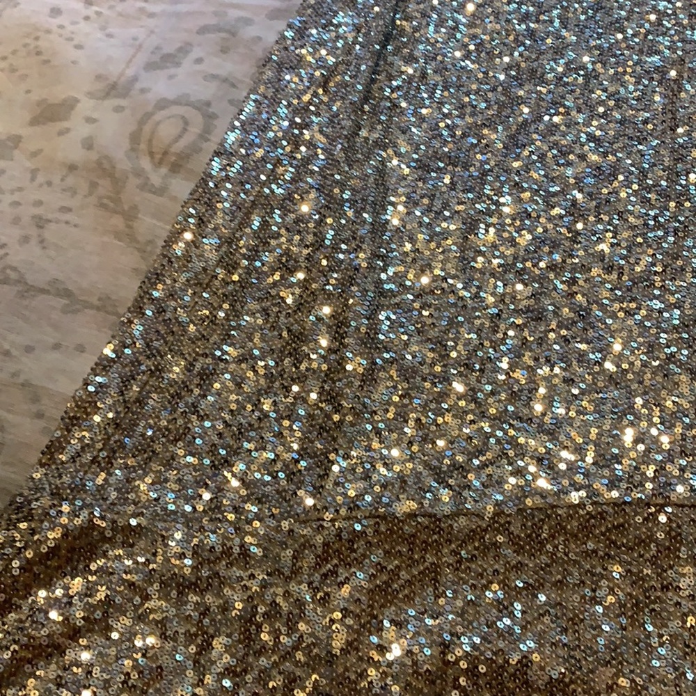 NWT Whistles Suki Sequin Silver Midi Skirt - Picture 6 of 12